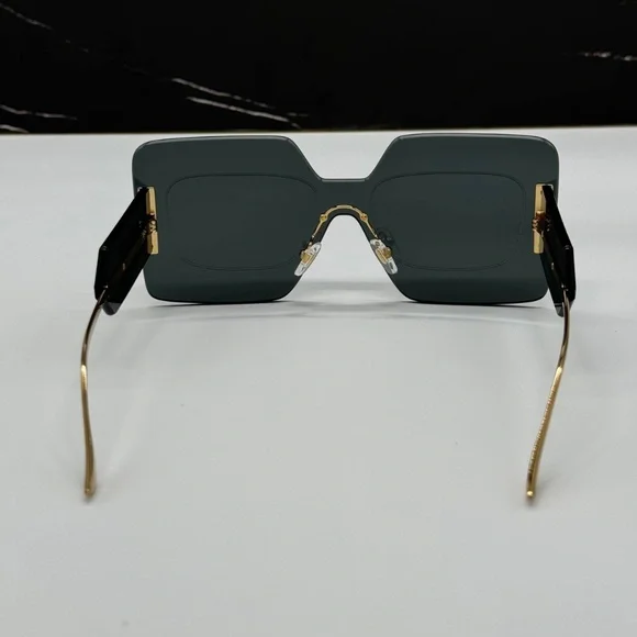 NEW MOD 2277 1002/87 VERSACE BLACK RIMLESS SQUARE VE2277  display picture 3